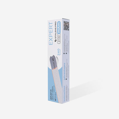 STALEKS EXPERT 22 papmAm Nail files for straight base, 240 grit (50 pcs)
