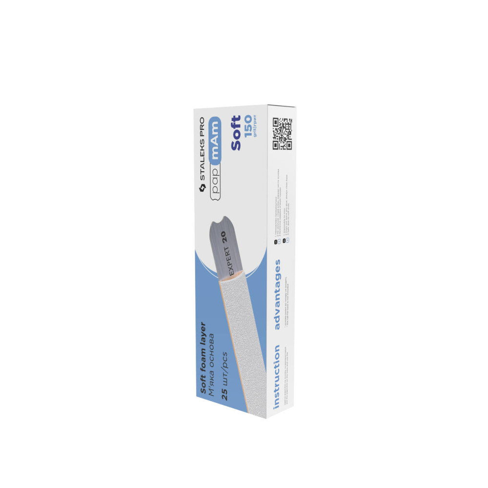 STALEKS PRO EXPERT 20 Replacement soft white files papmAm 150 grit, 25 pcs