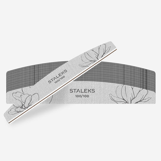 STALEKS EXPERT 40 Crescent mineral nail file, 100/100 grit (25 pc)