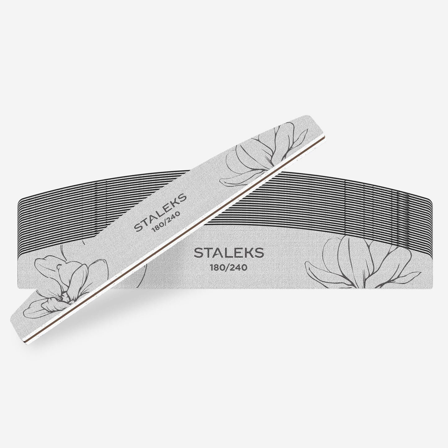 STALEKS EXPERT 40 Crescent mineral nail file, 180/240 grit (25 pc)