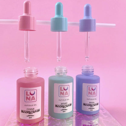LUNAMOON Cuticle oil with strawberry aroma, 30 ml