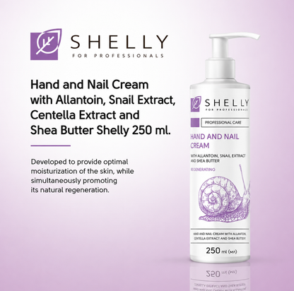 HAND AND NAIL CREAM With allantoin, snail extract and shea oil 250 ml