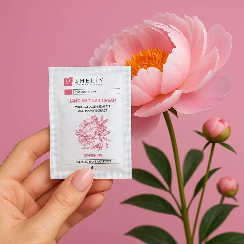 HAND & NAIL CREAM  With collagen, elastin and peony extract 4 ml x 100 pcs
