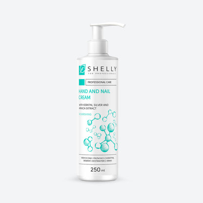 HANDS AND NAILS CREAM With keratin, silver and arnica extract 250 ml