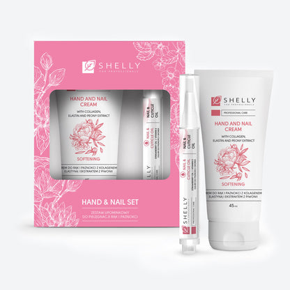HAND AND NAIL GIFT SET Hydration & softening for skin and cuticles 45 ml +3 ml