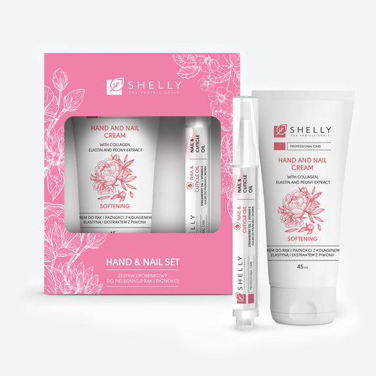 HAND AND NAIL GIFT SET Hydration & softening for skin and cuticles 45 ml +3 ml