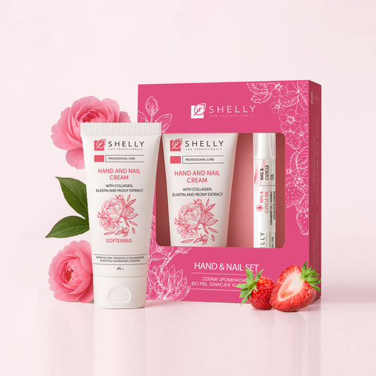 HAND AND NAIL GIFT SET Hydration & softening for skin and cuticles 45 ml +3 ml
