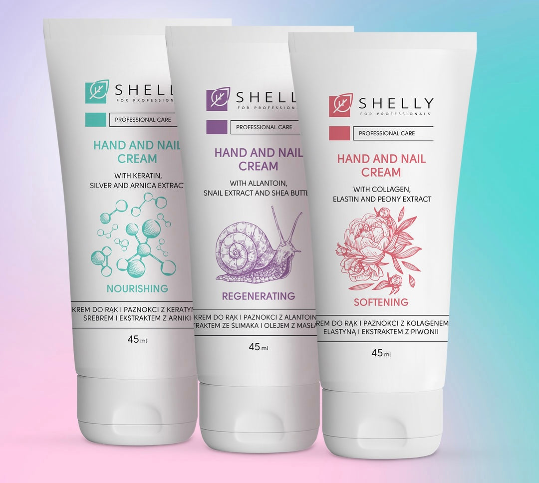 SHELLY HAND CREAM SET Triple-action hand care set for silky smooth and healthy hands