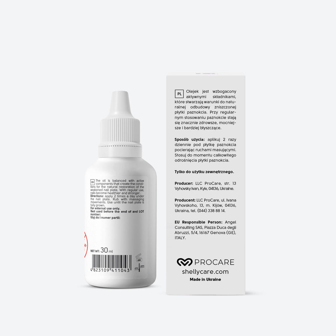 OIL FOR DAMAGED NAIL PLATE  Comprehensive care for damaged and healthy nails 30 ml