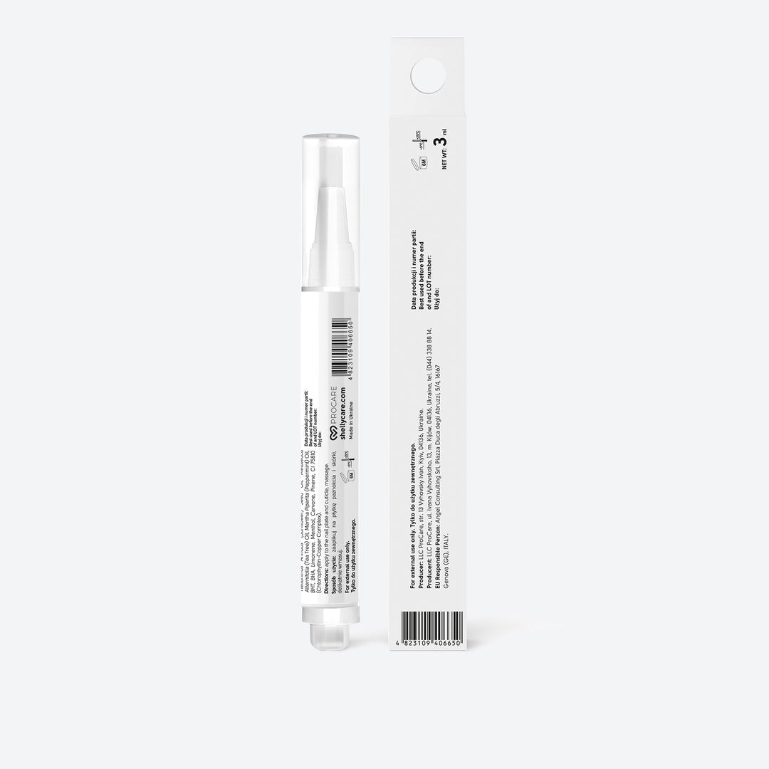 NAIL AND CUTICLE OIL  With moroccan mint extract and tea tree oil 3 ml
