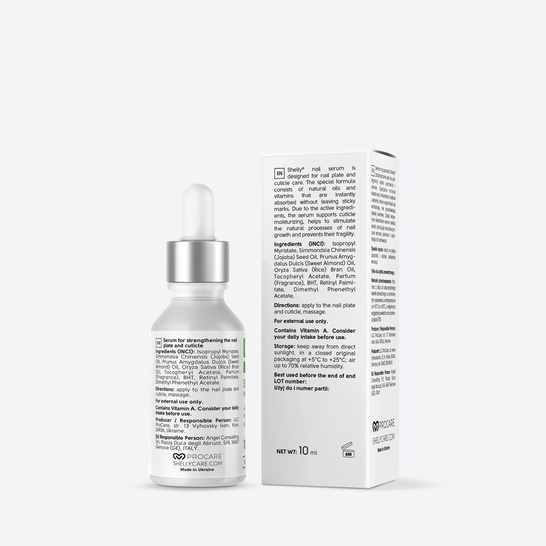 STRENGTHENING NAIL SERUM With jojoba oil and vitamins A, E 10 ml