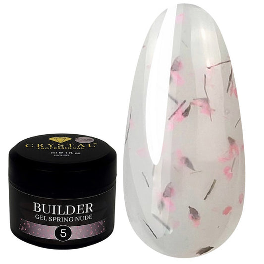 Builder Gel Spring Nude №5 30ml Crystal Professional HEMA & TPO Free