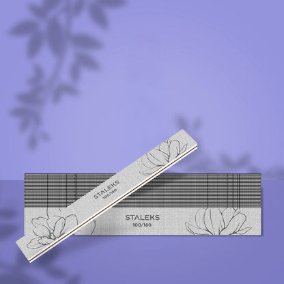 STALEKS EXPERT 20 100/180 Straight mineral nail file,(25 pc)