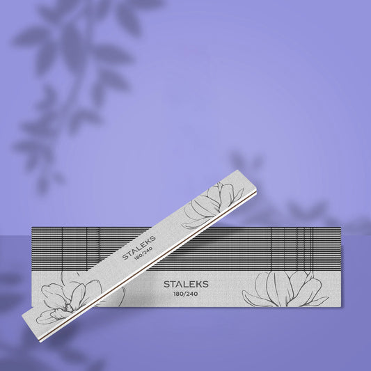 STALEKS EXPERT 20 180/240 grit Straight mineral nail file, (25 pc)