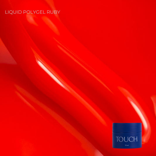 Touch Neon liquid polygel, 15 ml, Ruby